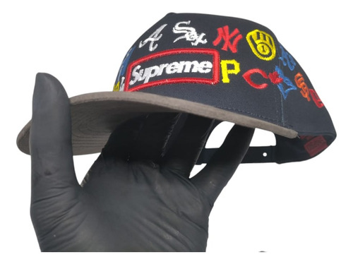 Gorra Snapback Gamuza Bordada Curva Ajustable Premium Fg Cap Mlb Todos Los Equipos Ajustable