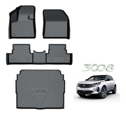 Set Cubre Pisos Peugeot 3008 Calce Perfecto 2017- 2023