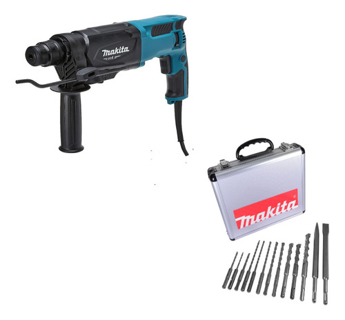 Rotomartillo Makita Mt M8701zb 800w + Maletin De Brocas Sds 