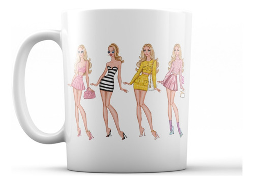 Taza De Cerámica Barbie Vestuario Margot Robbie