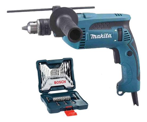 Furadeira Impacto 1/2 760w Makita Hp1640 + Acess 110v