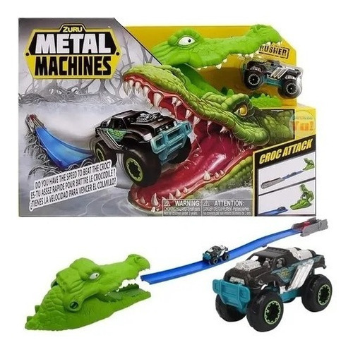 Pista De Autos Juguete Lanzador Zuru Metal Machine Cocodrilo