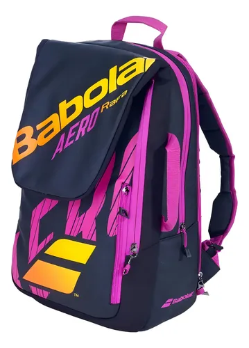 Mochila Babolat Backpack Pure Aero Rafa Preta Laranja E Roxa