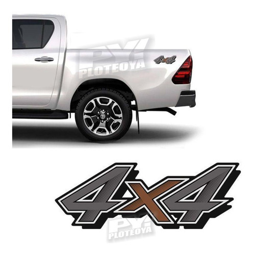 Calcos 4x4 Compatible P/ Toyota Hilux 2020/2021 X Par