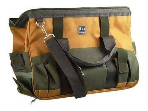 Imagem 3 de 10 de Bolsa Maleta Em Lona 37bolsos P/ Ferramentas Com Fundo Falso
