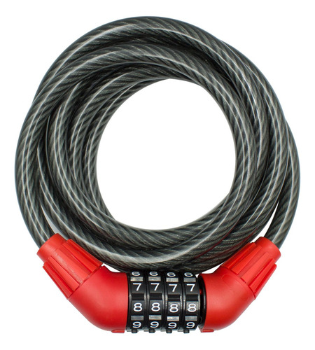 Candado De Cable C/soporte De Combinacion Espiral
