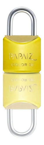 Cadeado Com Chave 20mm Latão Amarelo Color Line Papaiz