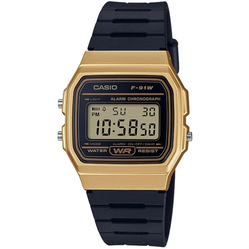 Relógio Casio Digital Vintage Unissex F-91wm-9adf