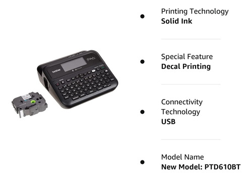 Brother P-touch Pt- D610bt Business Professional Connected L