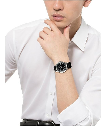 Reloj Orient Bambino SAC00004b0 con bisel automático negro/plateado