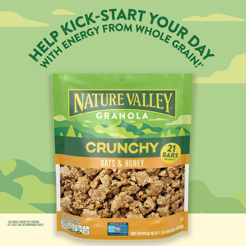 Nature Valley Granola Crunch Oats 'n Honey, 16 Oz