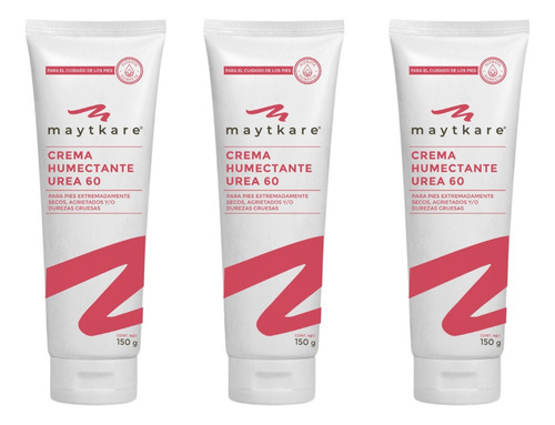 3pz Crema Humectante Urea 60 Maytkare Fragancia Geranio