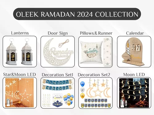 Decoraciones De Ramadán Para El Hogar 2024 - Corona De Ramad