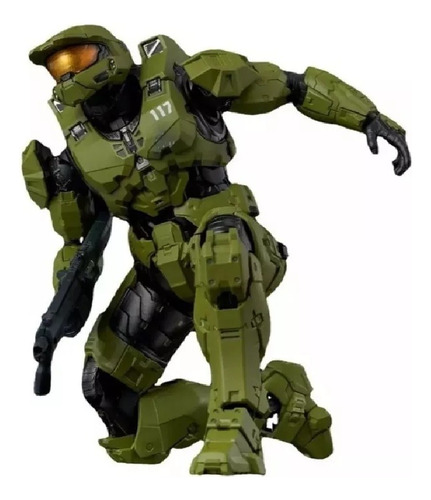 Figura Halo Master Chief Mark Vi Gen Articulada  28 Cm