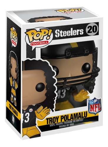 Funko Pop! Nfl Steelers - Troy Polamalu #10 Caja Dañada