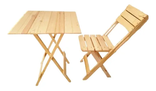 comprar Mesa Plegable Madera Silla Plegable Acabado Fino Reforzadas
