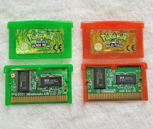 Pokémon Rojo Fuego Gameboy Advance Español Pikachu Nintendo
