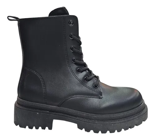 Botas Borcegos En Color Negro - Estilo Y Comodidad