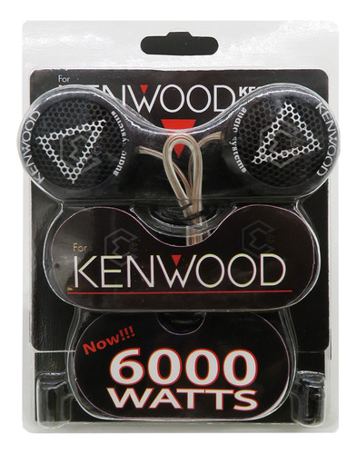 Par De Tweeters Chico Kenwood Bocina Negro 6000 Watts 