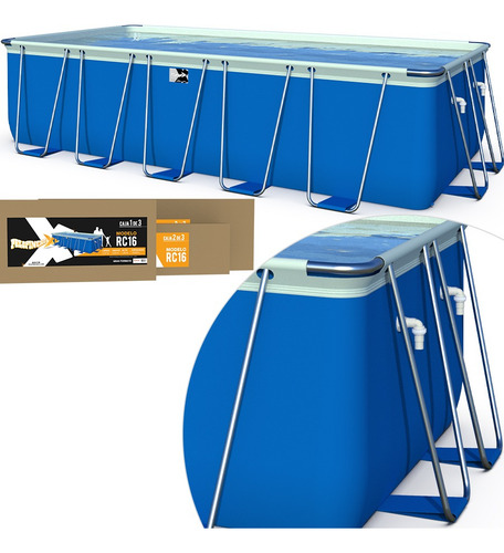Pileta Pelopincho Xl Lona 16000 Litros 5.30x2.30x1.30 Metros