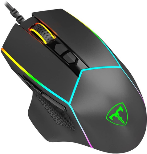 Imagem 2 de 6 de Mouse Gamer T-dagger Camaro Rgb Preto Com Fio Usb - Lacrado