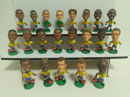 21 Mini Bonecos Seleção Brasileira 1998 Coca Cola (Usado)
