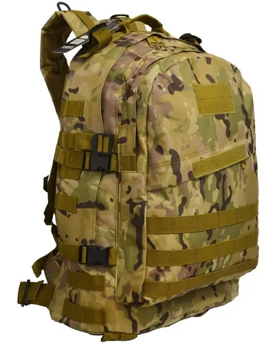 Mochila Camping Tactica Militar Viaje Mochilero Trekking Color Camuflaje  Pixelado