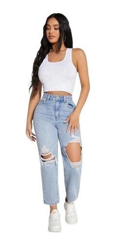 Imagen 1 de 2 de Pantalon Jeans De Talle Alto De Dama Varios Modelos