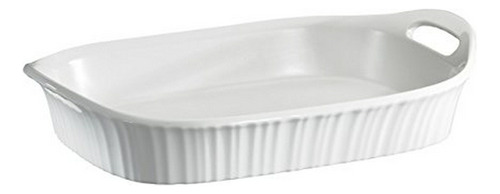 Cacerola Rectangular Corningware French White, 3 L.