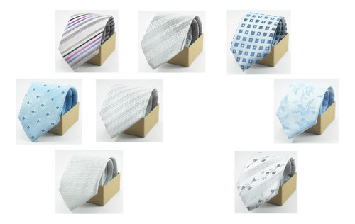 Corbata 8cm De Ancho - Jaquard Microfibra Nacional - Varios Modelos - Excelente Calidad