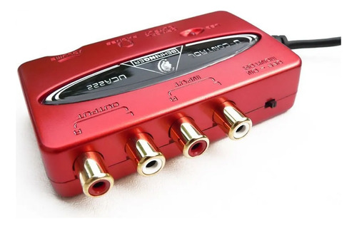 Interface Audio Behringer Uca222 Usb Placa De Som Externa