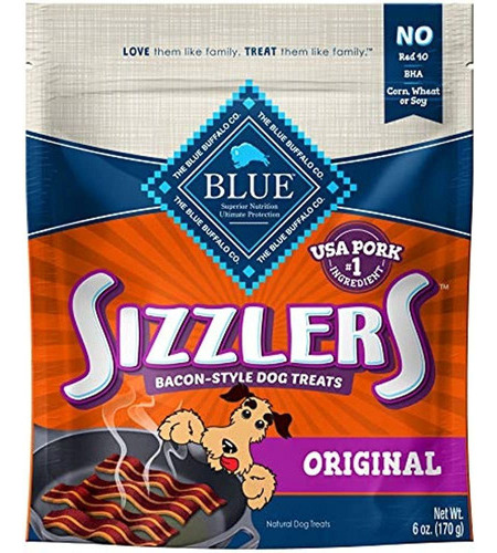 Blue Buffalo Sizzlers Natural Bacon-style Soft-moist Dog Tre