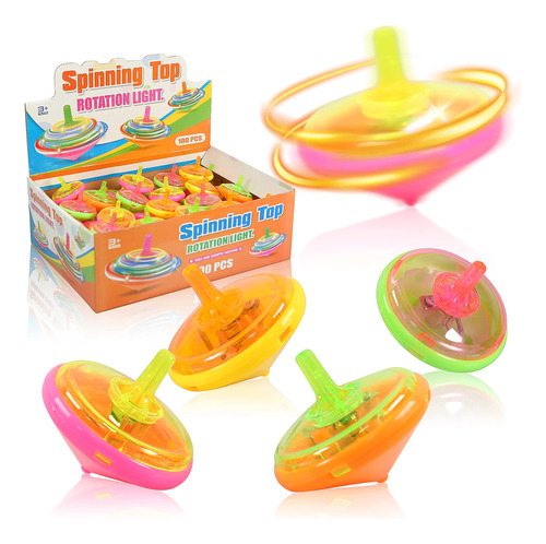 Proloso 100 Piezas Iluminan Para Arriba Spinning Tops Led I.