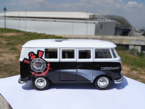 Miniatura Kombi Corinthians - Time De Futebol - Em Metal