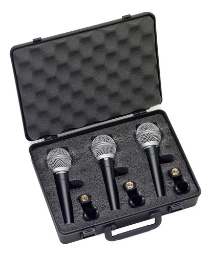 Imagem 3 de 4 de Kit 3 Microfones Samson R21s Cardióide Dinâmico C/ Cachimbo