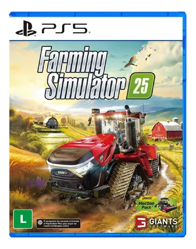 Farming Simulator 25 Ps5 Mídia Física Novo Nacional Lacrado