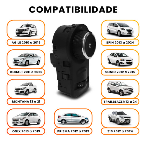 Botão Interruptor Farol Milha Agile Cobalt Montana Onix S10