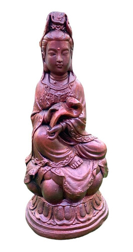 Figura Madre Guan Yin Cobre 55 Cm