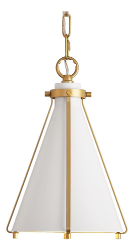 Lámpara Colgante Pequeña De Metal Blanco Para Cocina 18cm