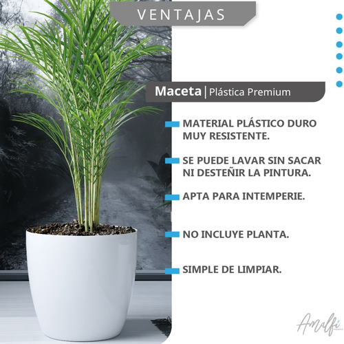 Imagen 6 de 7 de Maceta De Plástico Premium N 27 Nórdica Decorativa Amalfi