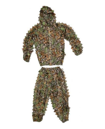 2 Ropa De Caza Nueva 3d Hojas Árbol Ghillie Trajes