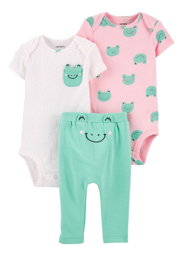 Conjuntos Body 3 Piezas Carters Bebes Hembra