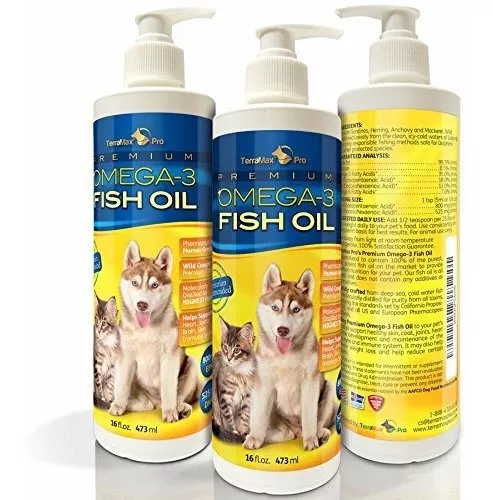 Aceite de salmón salvaje de Alaska, Para perros y gatos, Todas las edades,  473 ml (16