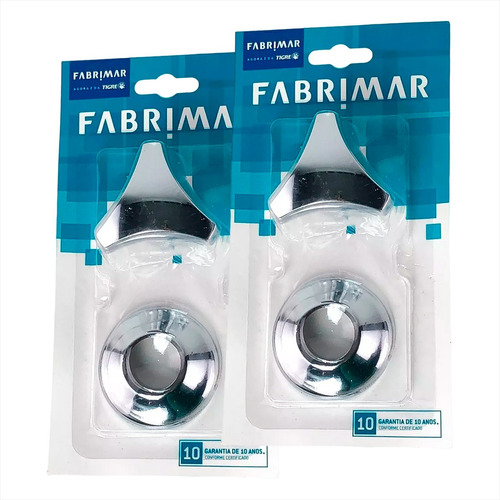 Acabamento Registro Fabrimar 1/2 E 3/4 Cromado Kit C/2 Und