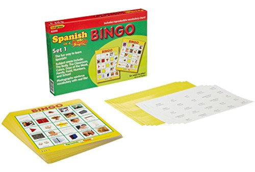 Edupress Spanish In A Flash Bingo Game Set 1 Ep62345