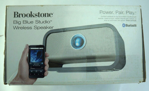 Brookstone Big Blue Studio Wireless Bluetooth Speaker In Vvc