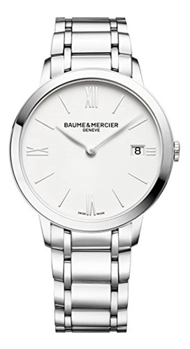 Baume Et Mercier Classima Blanco Esfera Reloj Mujer Moa10356