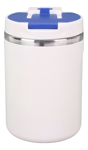 Taza Con Mango Y Tapa De Acero Inoxidable Azul 304 Con Aisla
