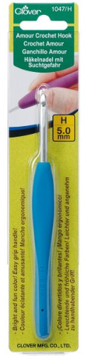 Gancho Crochet Azul Profundo Para Tejer, Tamaño H 5.0mm