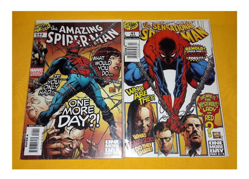 Amazing Spider-man #544 One More Day Partes 1 Y 3 Marvel Usa (Usado)